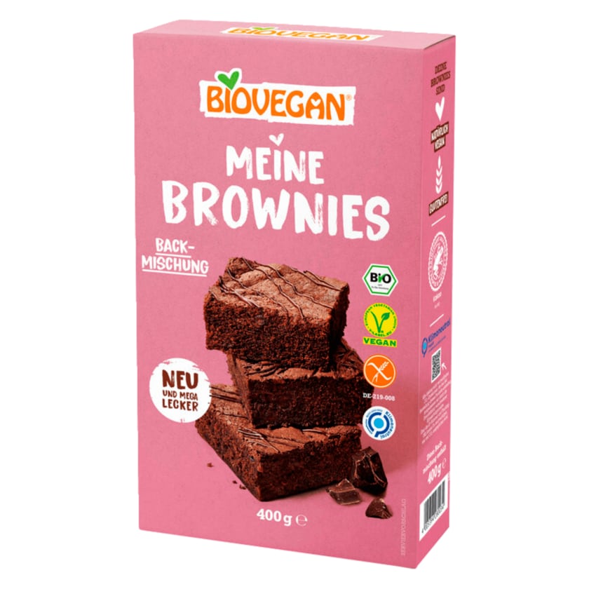 Biovegan Backmischung Brownies glutenfrei 400g